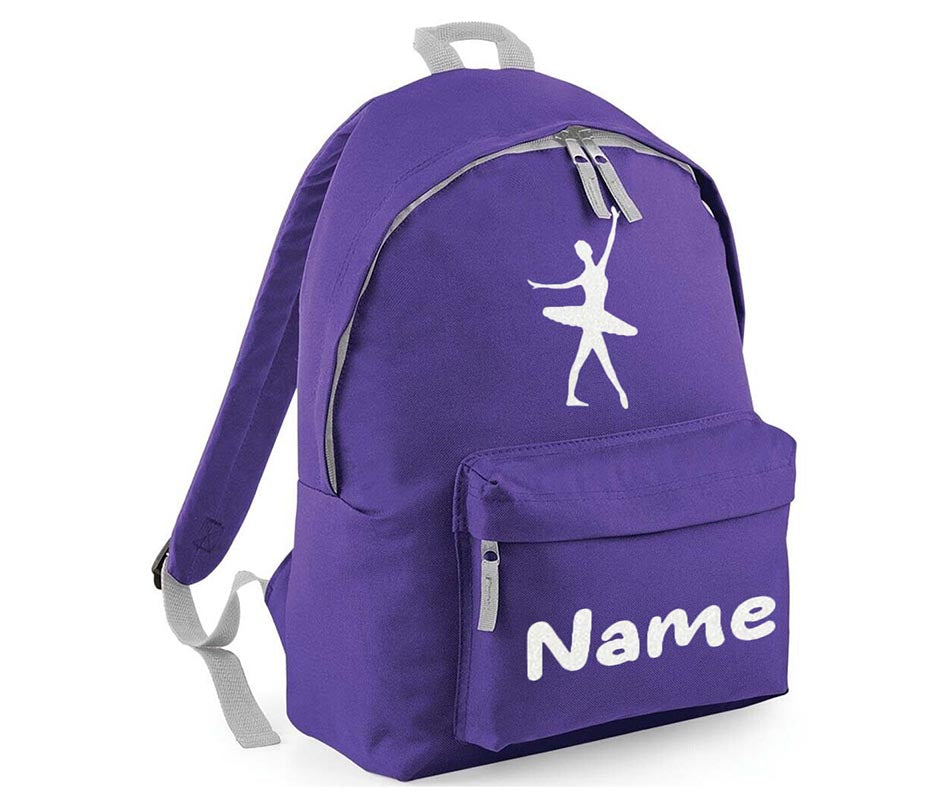 Personalised Gymnastics Ballet Dancer School Backpack Kids Any Name Text Girls