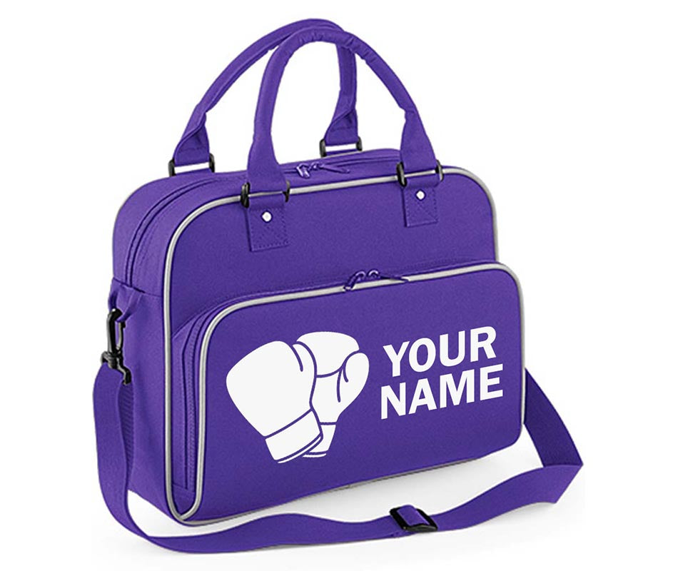 Personalised Any Name Boxing Gloves Children School Case