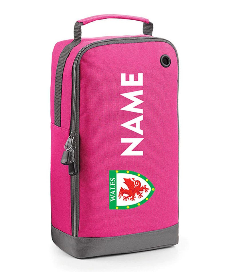 Personalised Wales Boot Bags Sports School Gym PE Accessories Customised Kit Bag