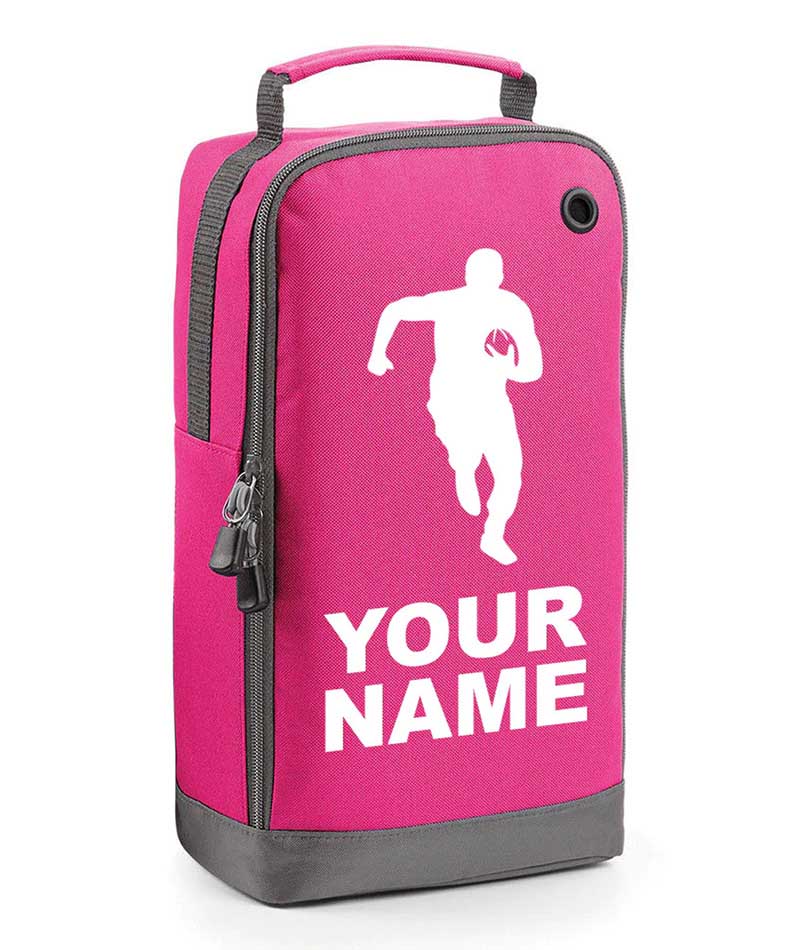 Personalised Childrens Football Rugby Boot Bag Boys Kids Sports Footy PE Kit Bag