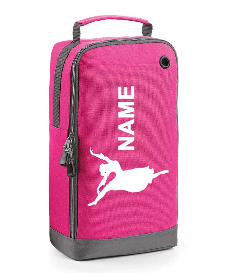 Personalised Gymnastics Ballerina Girl Boot Bags Dancing Sport School PE Kit Bag