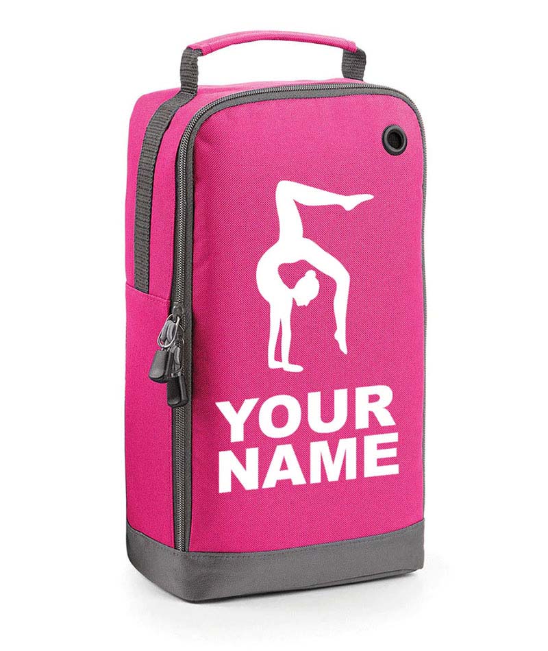 Personalised Any Name Gymnastics Boot Bags Dance Ballet Sports Pe Custom Kit Bag