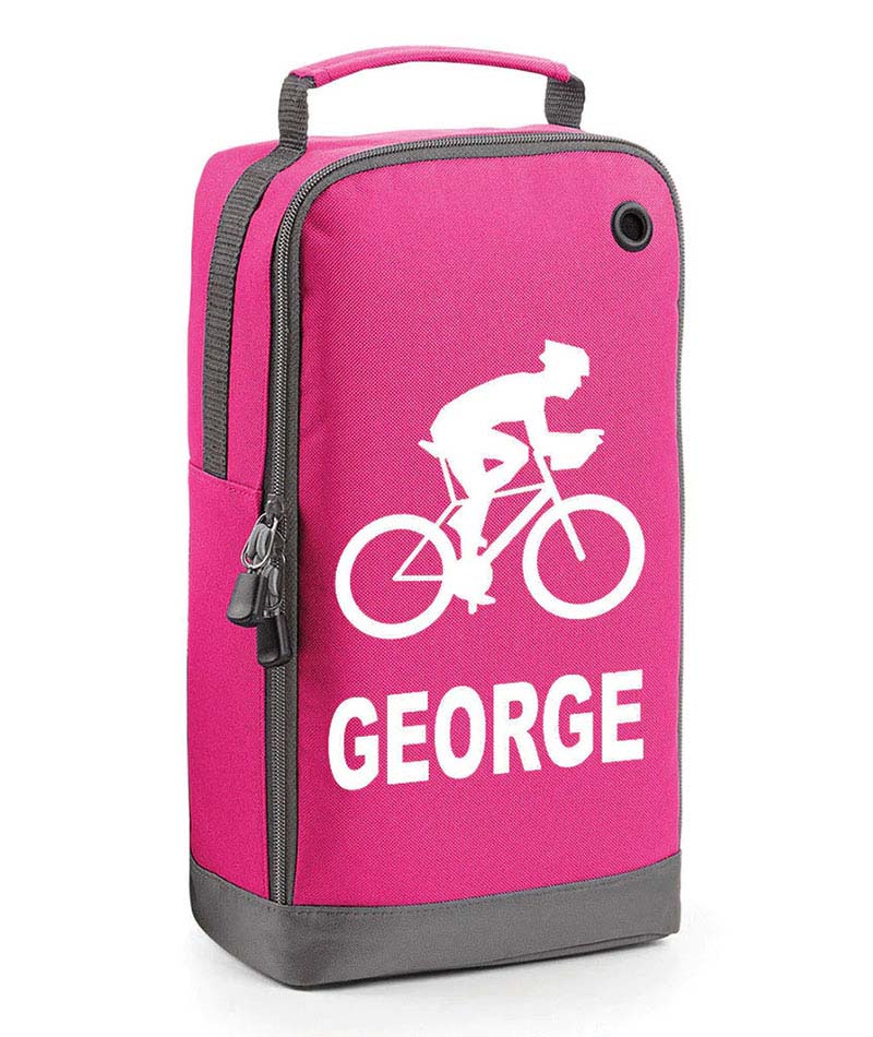 Personalised Any Name Cycling Boot Bags Sports School Gym PE Accessories Kit Bag