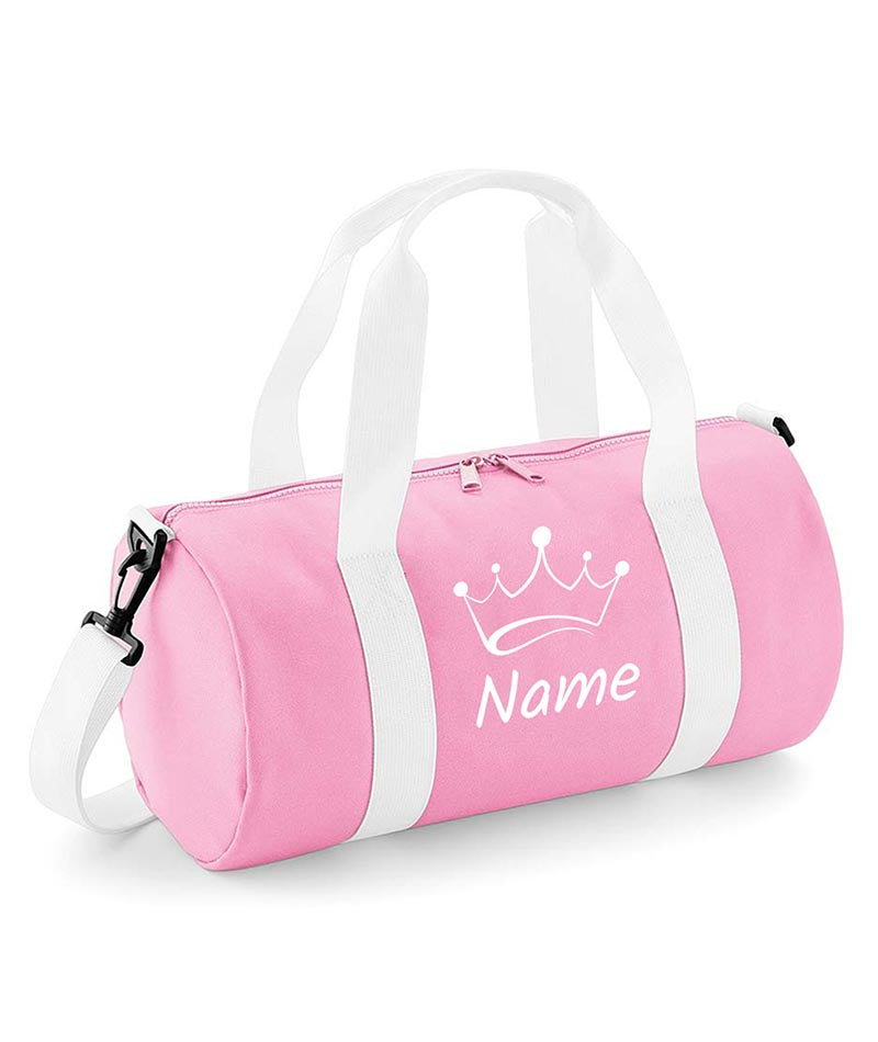 Personalised Crown with Your Name School Gym Kit Kids Bag Gift Gym