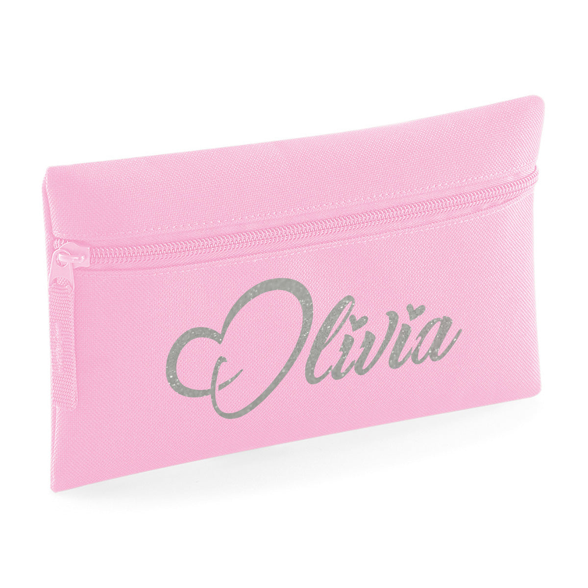 Personalised Pencil Case with Glitter Name School Equipment Pens Bag Case Best Gift