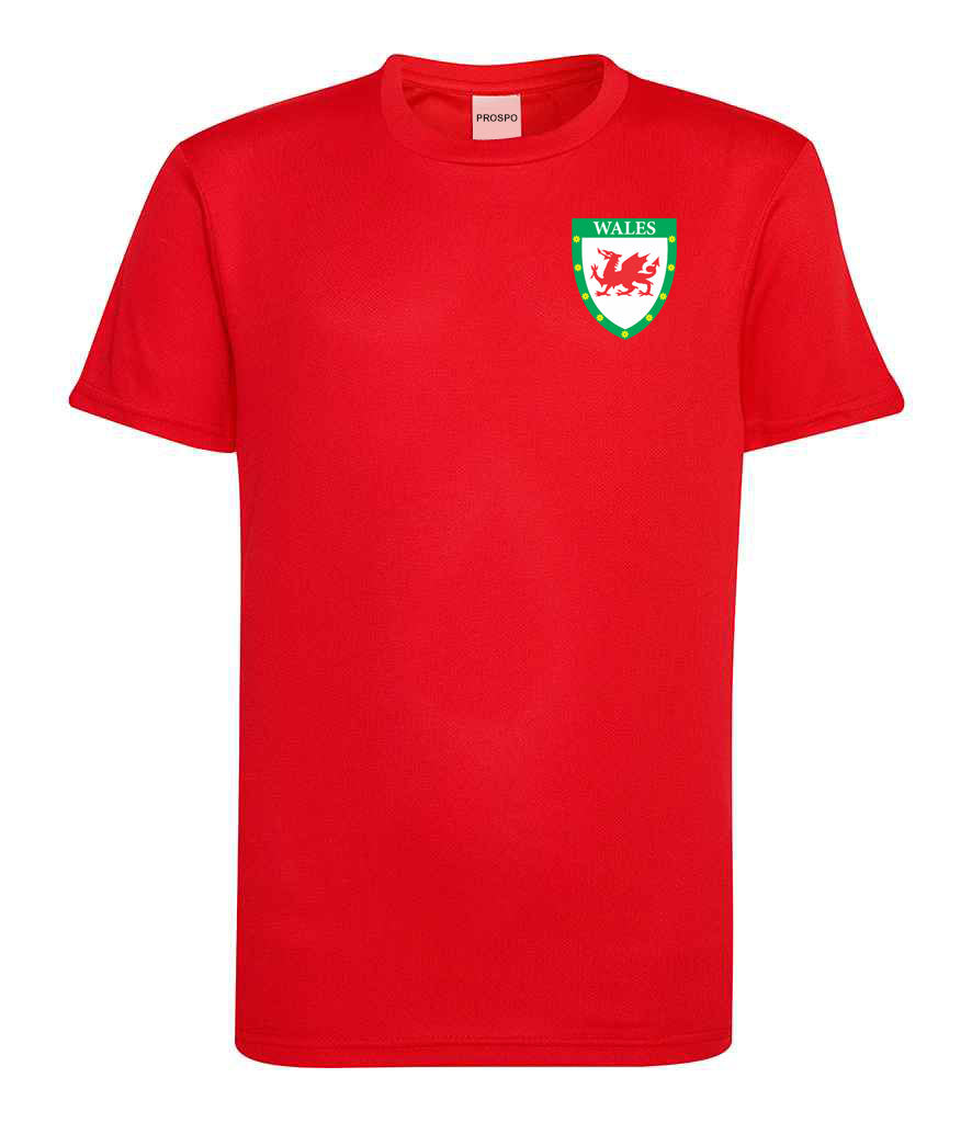 Personalised Wales Style Football Kits Red Custom Shirts Shorts and Socks