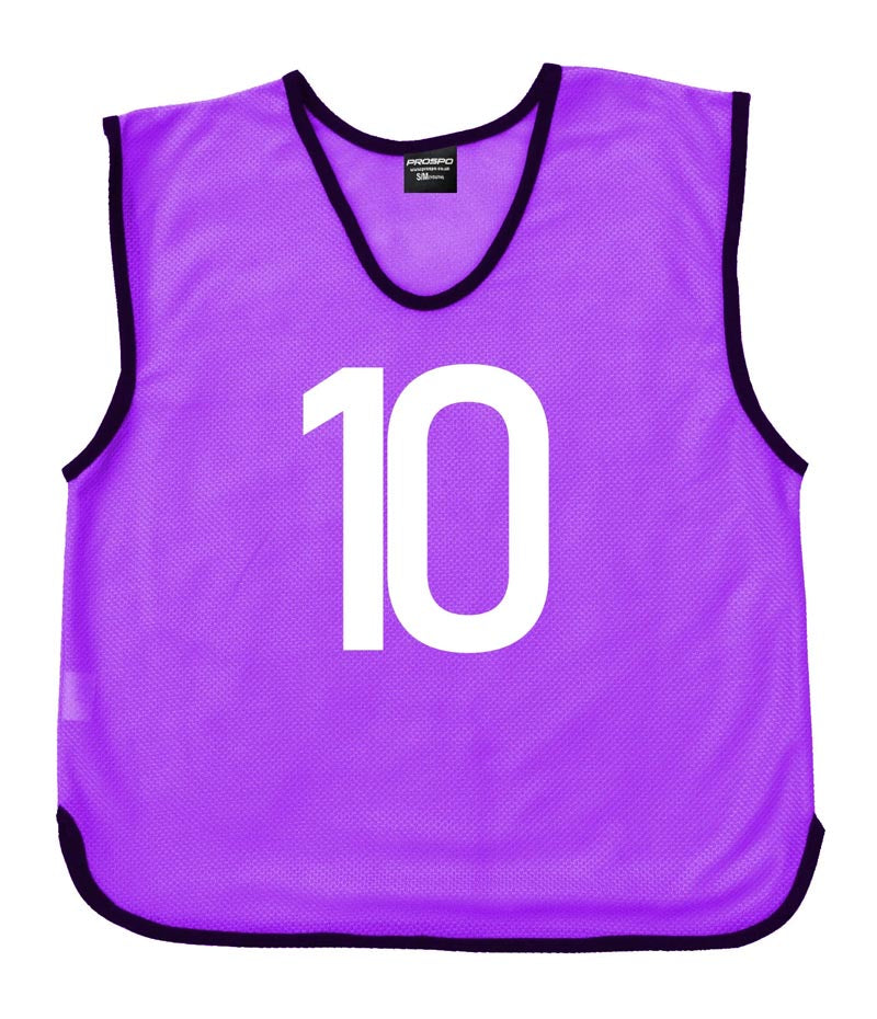 Personalised Custom Front and Back Numbered Football Training Bibs