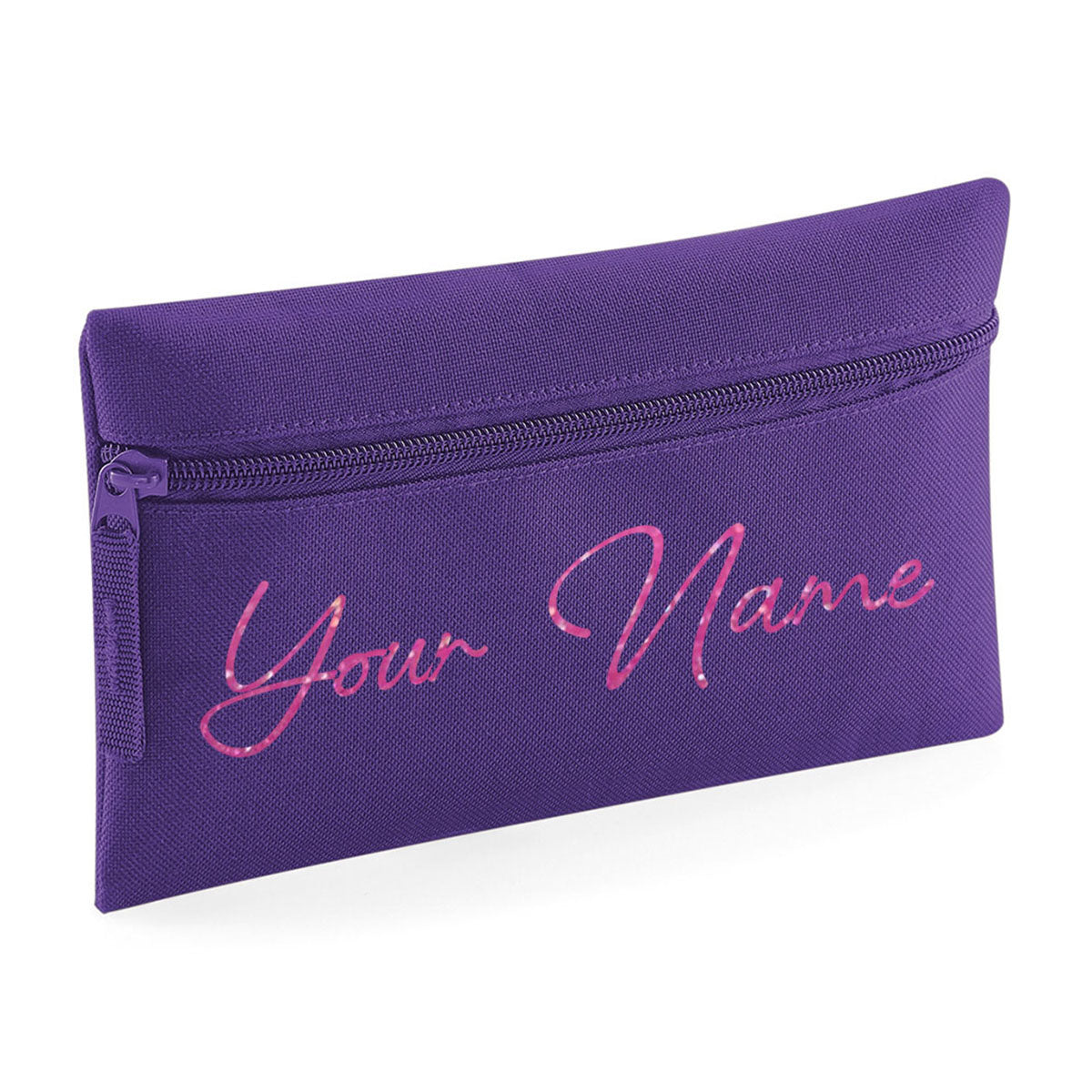 Personalised Pencil Case With Glitter Name School Equipment Pens Bag Case