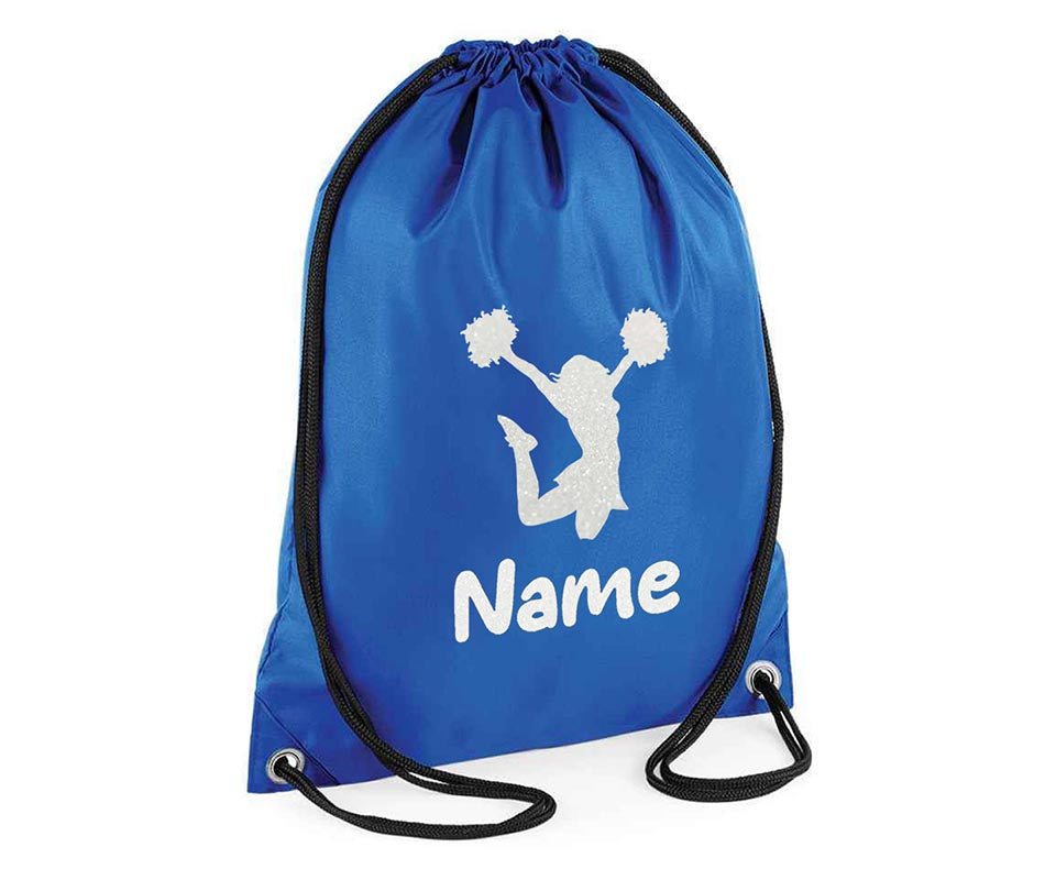 Personalised Dance Pull String Bag Girls Glitter Drawstring Ballet Kids Gift