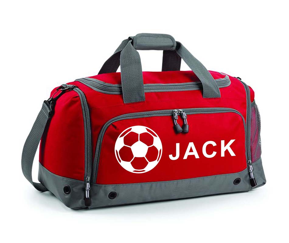 Personalised Football Holdall With Your Name Or Club Kids Boys Men Kit Bag Water-Resistant Unisex Comfortable