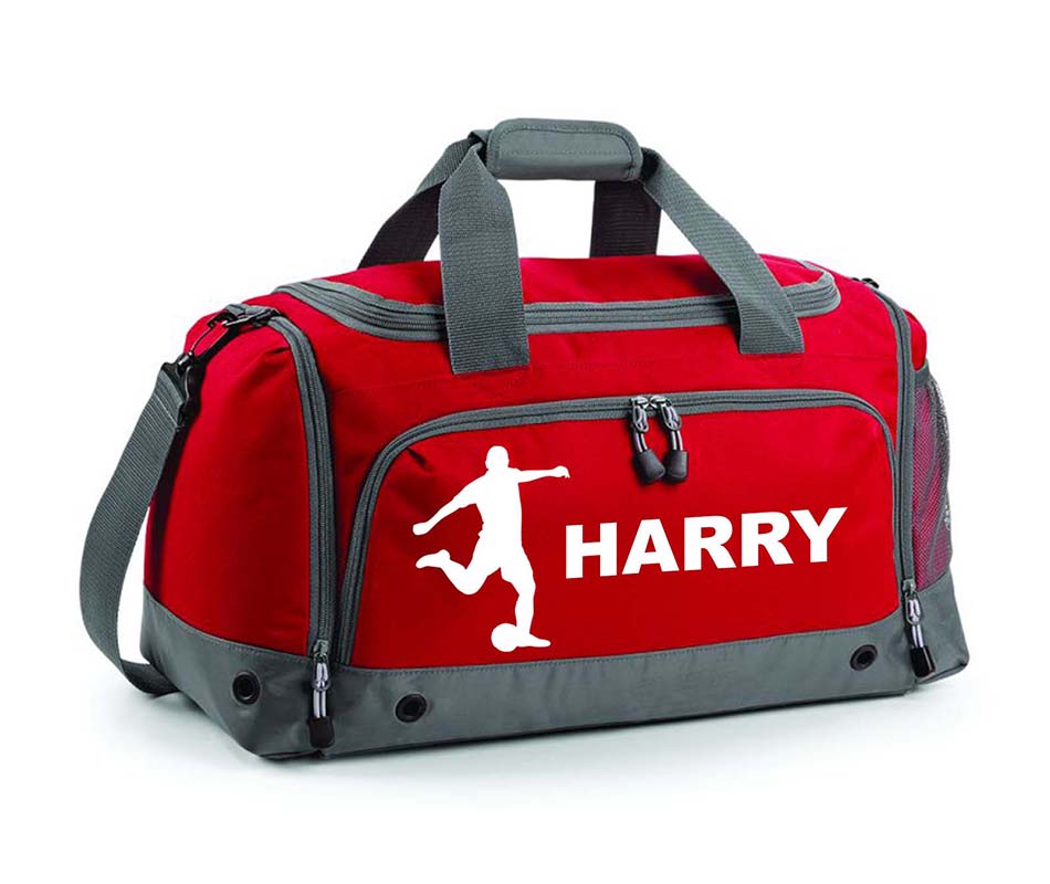 Personalised Football Holdall With Your Name Or Club Kids Boys Mens Kit Bag