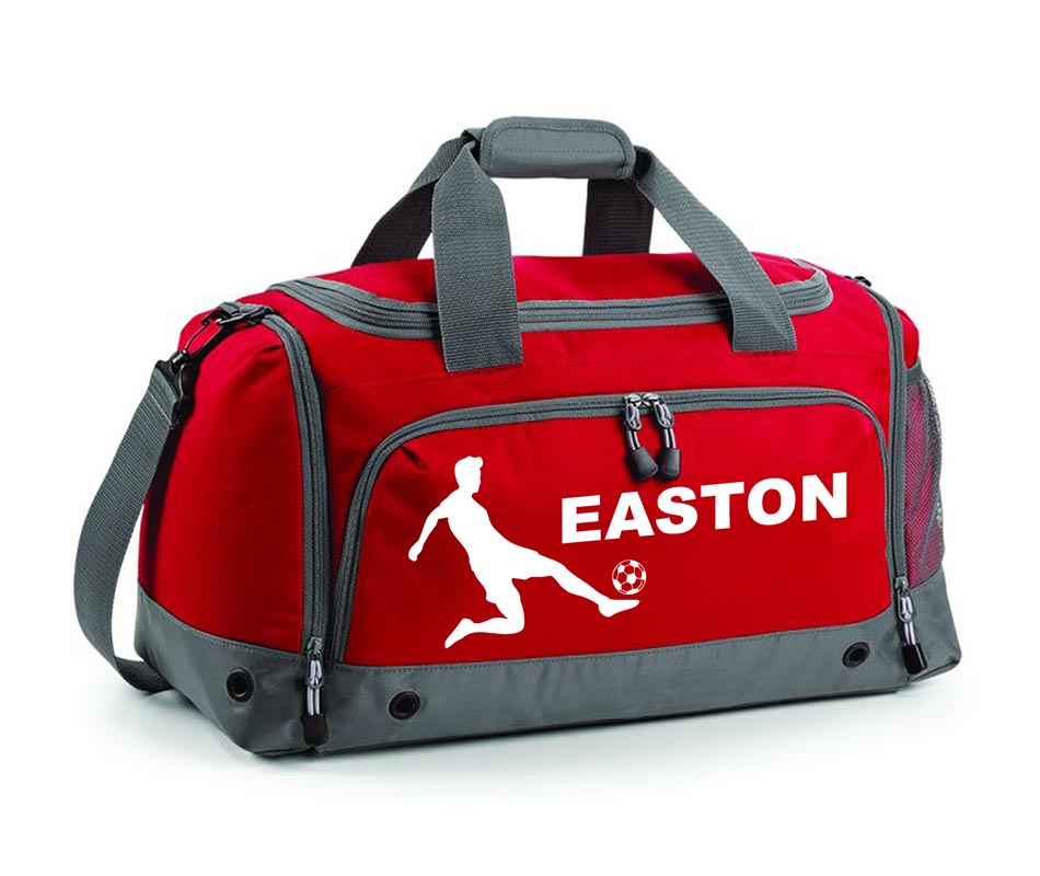 Personalised Football Holdall With Your Name Or Club Kids Boys Men Kit Bag