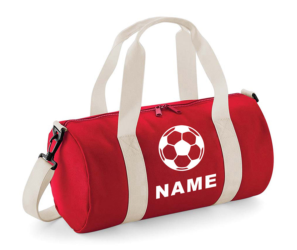 Personalised Football with Your Name School Gym Kit Kids Bag Gift Gym Essentials