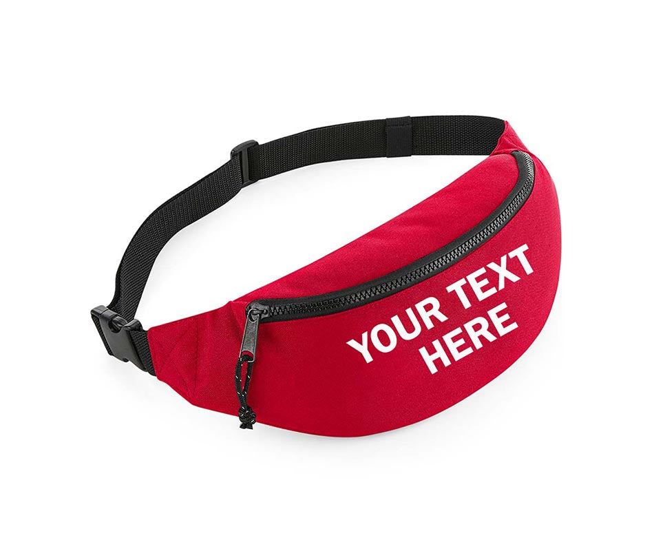 Personalised Printed Bum Bag Fanny Pack Festival Money Belt Purse Hip Wallet