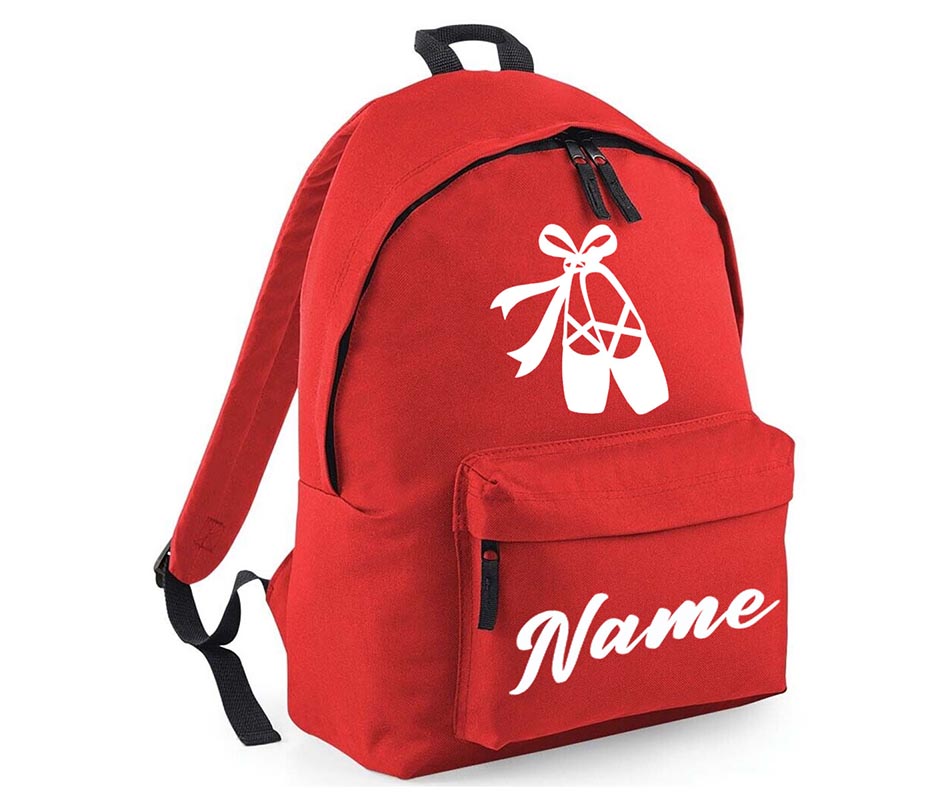 Personalised Gymnastics School Backpack Kids Any Name Text Girls Casual Travel