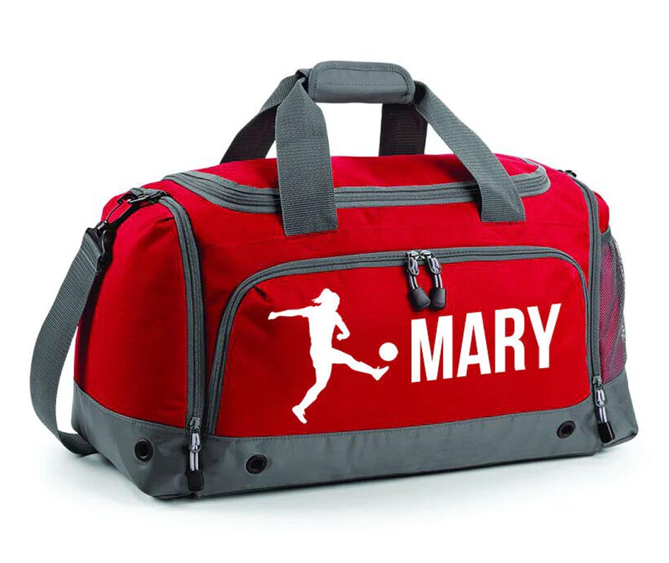 Personalised Football Holdall with Your Name or club Kids Boys Mens Kit Bag Bag