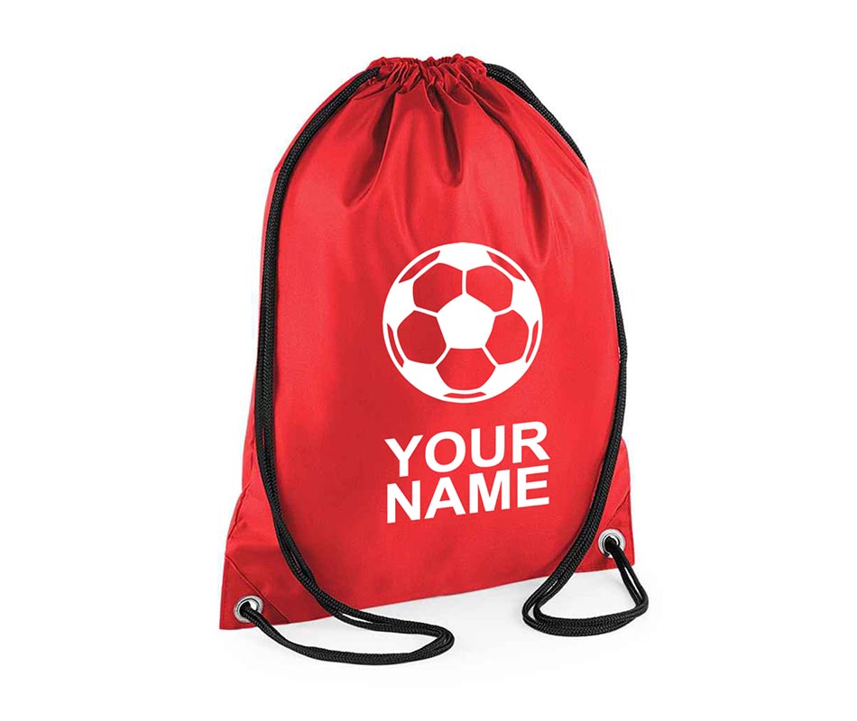 Personalised Unisex Football Pull String Bag Drawstring Ballet Kids Gift Personalised Football Unisex Pull String Bag Glitter Drawstring Ballet Kids Gift Casual Backpack