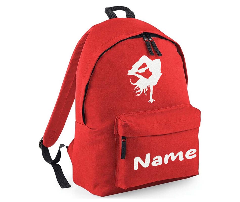 Personalised Gymnastics Street Leader School Backpack Kids Any Name Text Girls