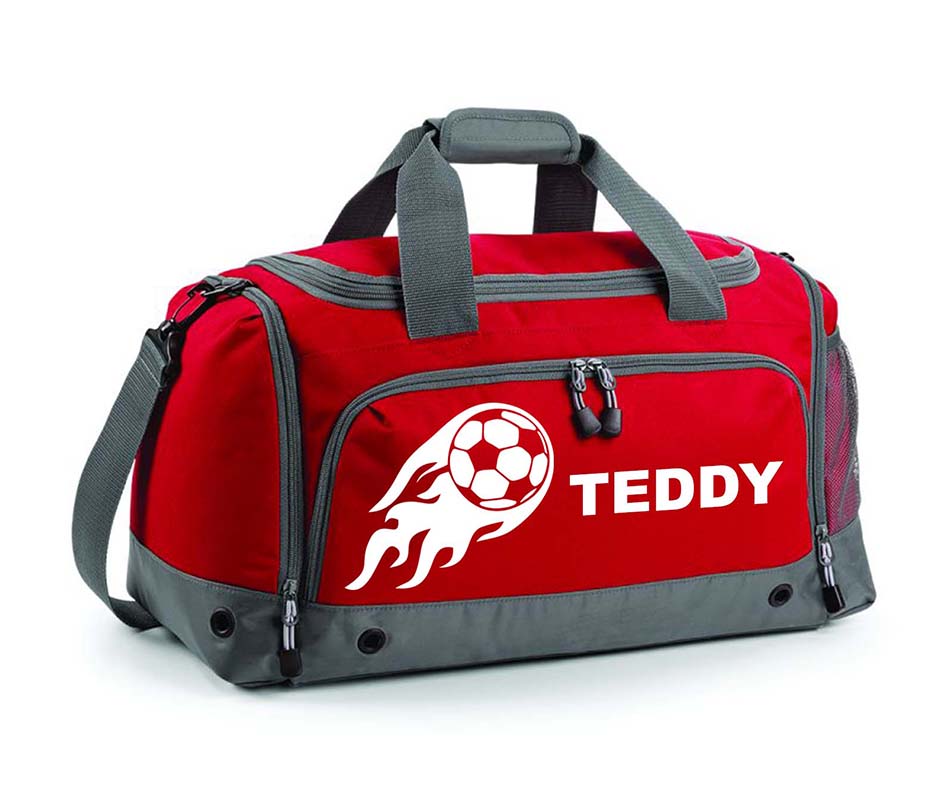 Personalised Football Holdall With Your Name Or Club Kids Boys Men Kit Bag Water-Resistant Unisex Comfortable