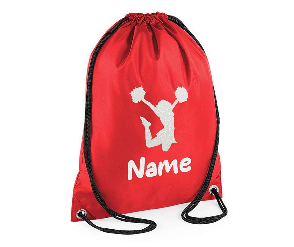 Personalised Dance Pull String Bag Girls Glitter Drawstring Ballet Kids Gift