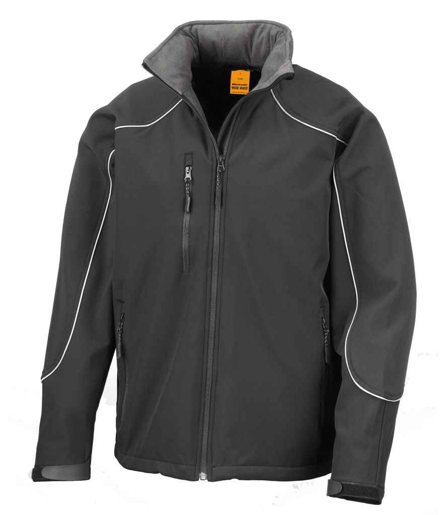 Result WorkGuard Hooded Soft Shell Jacket