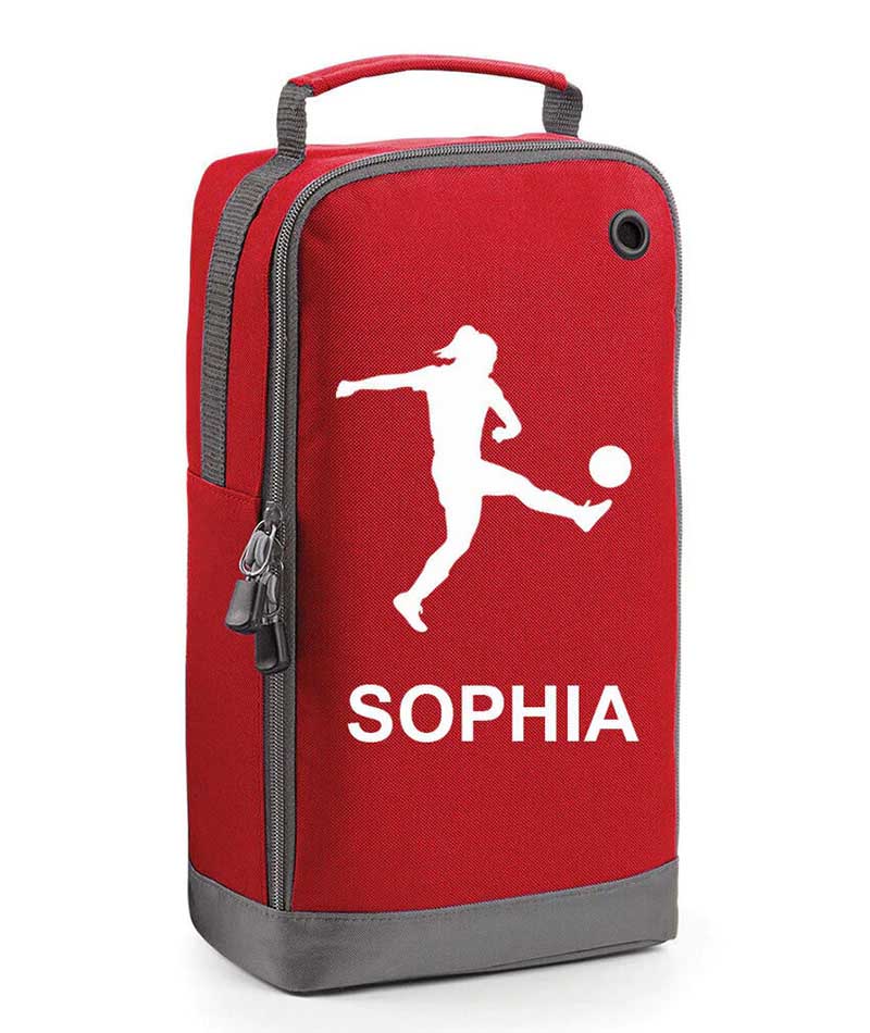 PROSPO PERSONALISED GIRLS FOOTBALL RUGBY BOOT BAG KIDS SPORTS FOOTY PE SHOE BAG