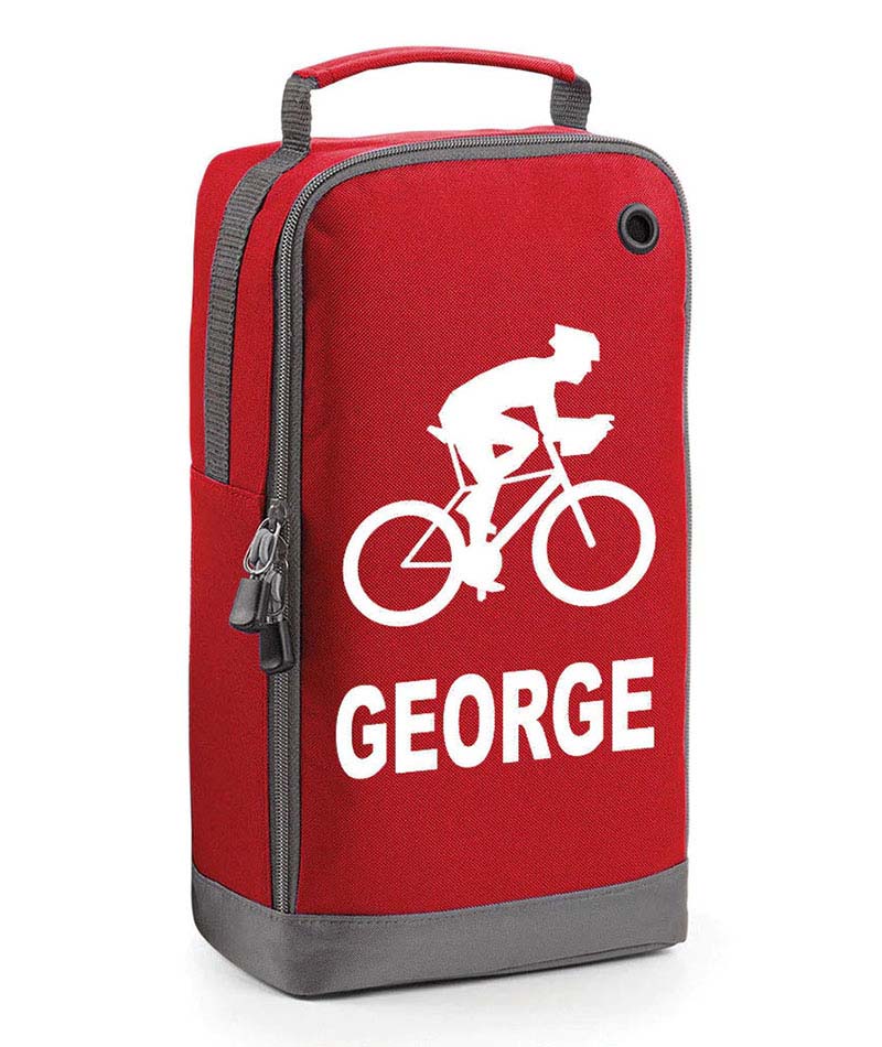 Personalised Any Name Cycling Boot Bags Sports School Gym PE Accessories Kit Bag