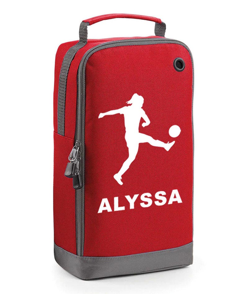 Personalised Girls Football Boot Bag Kids Footballer Sports School Pe Kit Gift