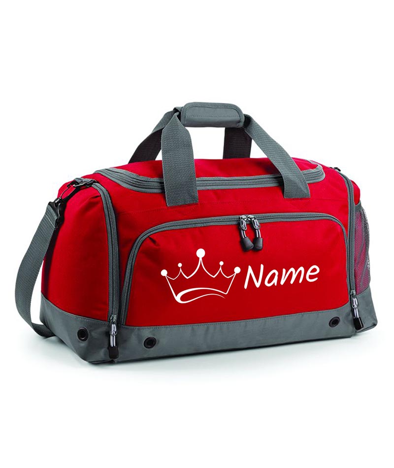 Personalised Crown Holdall With Your Name Or Club Kids Boys Men Kit Bag