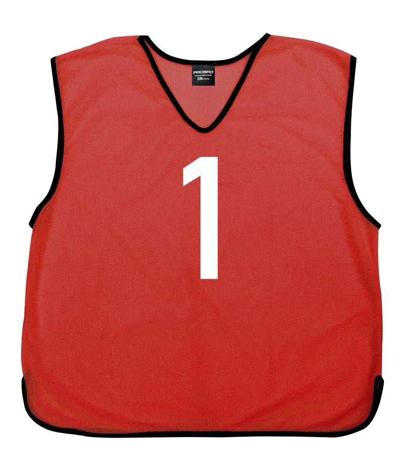 Personalised Custom Front and Back Numbered Football Training Bibs