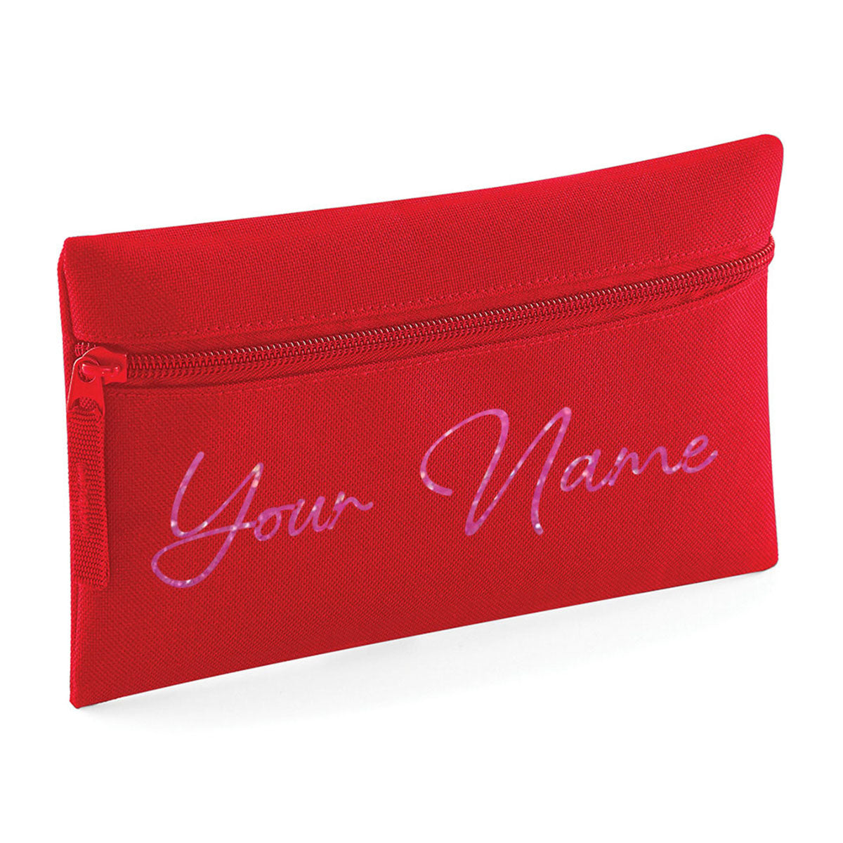 Personalised Pencil Case With Glitter Name School Equipment Pens Bag Case