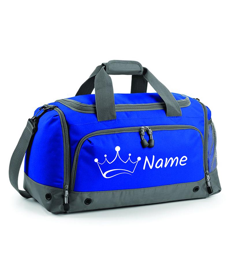 Personalised Crown Holdall With Your Name Or Club Kids Boys Men Kit Bag