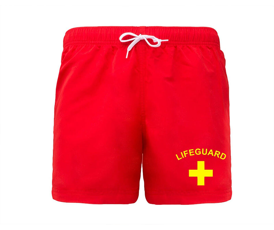 Lifeguard Men Fancy Dress Costume T-shirts + Shorts + Cap