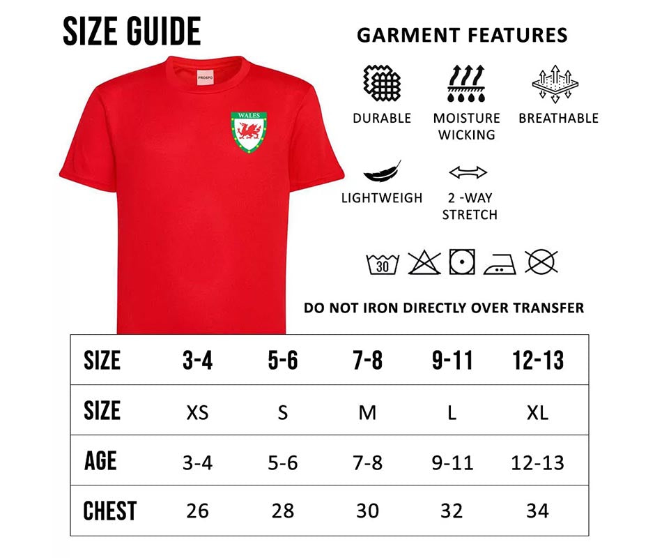 Personalised Wales Style Football Kits Custom Shirts Shorts Socks and Kit Bags