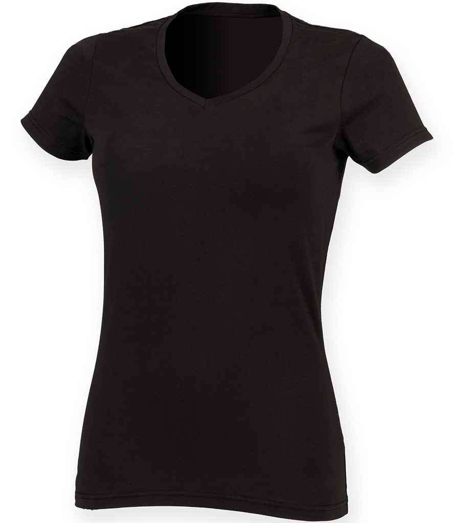 SF Clothing Ladies Feel Good Stretch V Neck TShirt