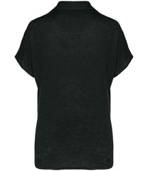 Spasso Ladies Linen Polo Shirt