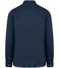 Spasso Washed Mao Collar Shirt