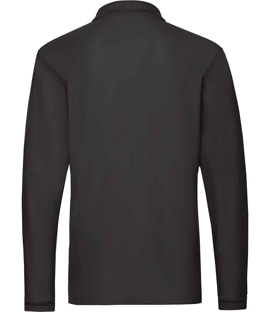 Fruit of the Loom Premium Long Sleeve Cotton Piqu Polo Shirt