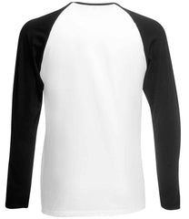 Fruit of the Loom Contrast Long Sleeve Baseball TShirt
