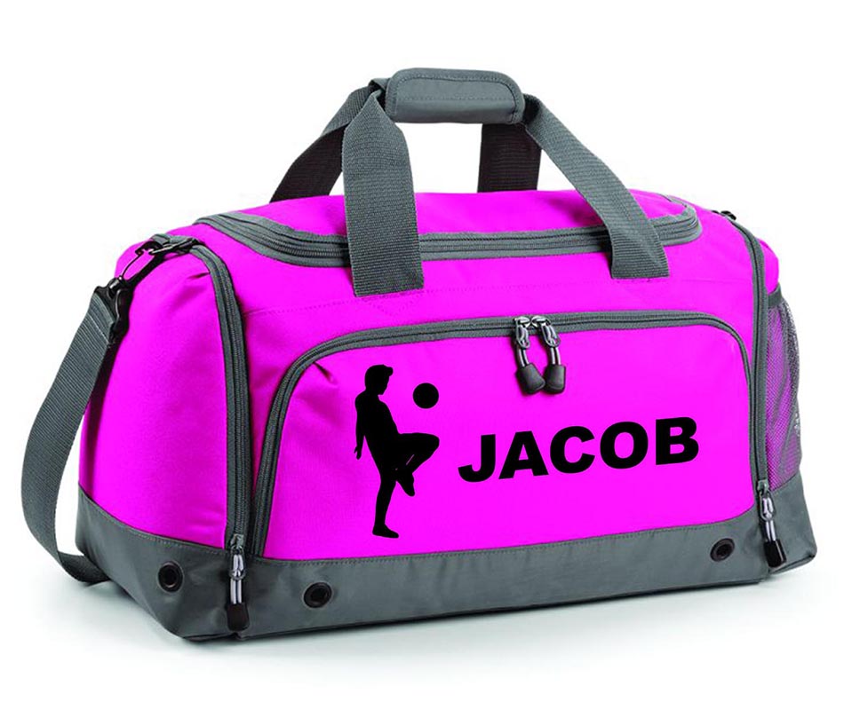 Personalised Football Holdall With Your Name Or Club Kids Boys Men Kit Bag