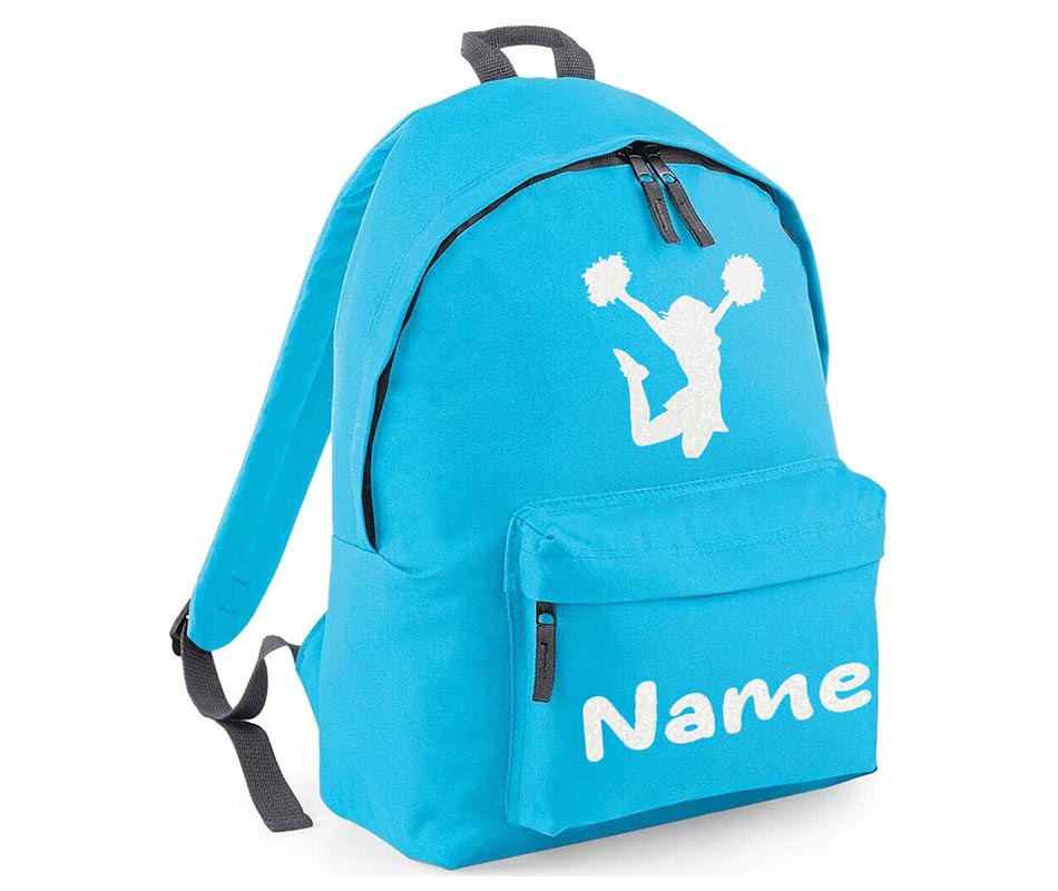 Personalised Gymnastics Cheerleader School Backpack Kids Any Name Text Girls