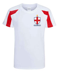 Children Personalised England Flag Badge Football Sports Kits