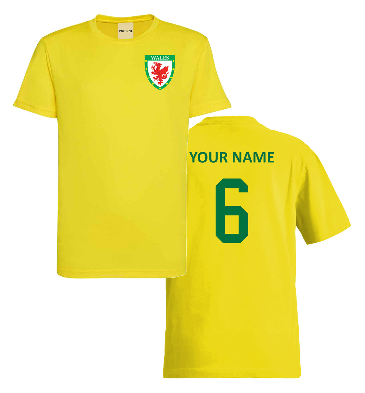 Personalised Wales Custom Football Shirts for Boys and Girls Best Birthday Gift