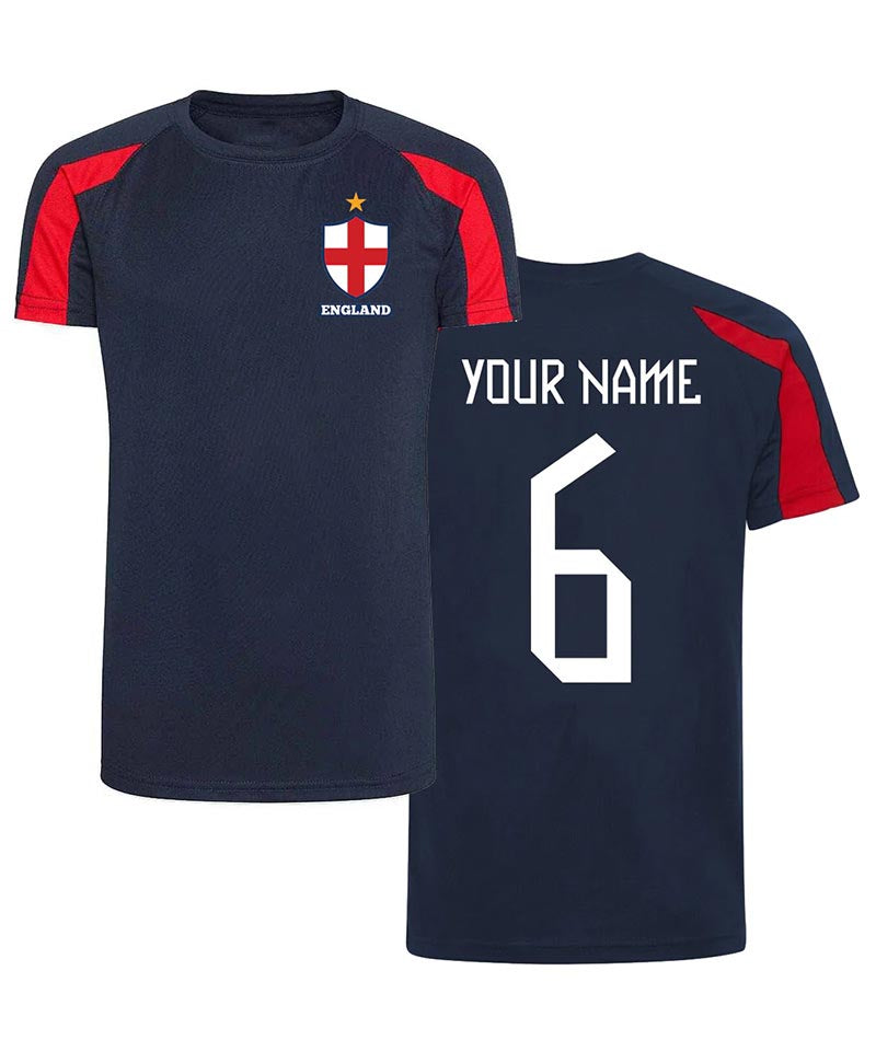 Personalised England Football Kits Customised Shirts Shorts Socks and Kit Bags