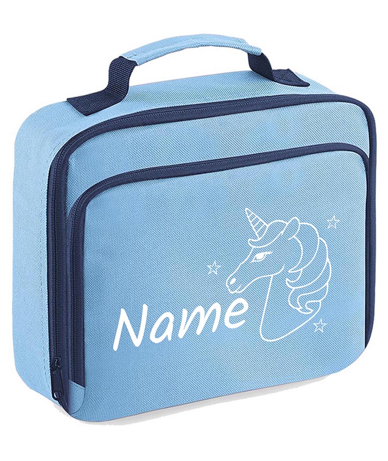 Personalised School Bag Set Girls Backpack Lunch Box Unicorn Gift