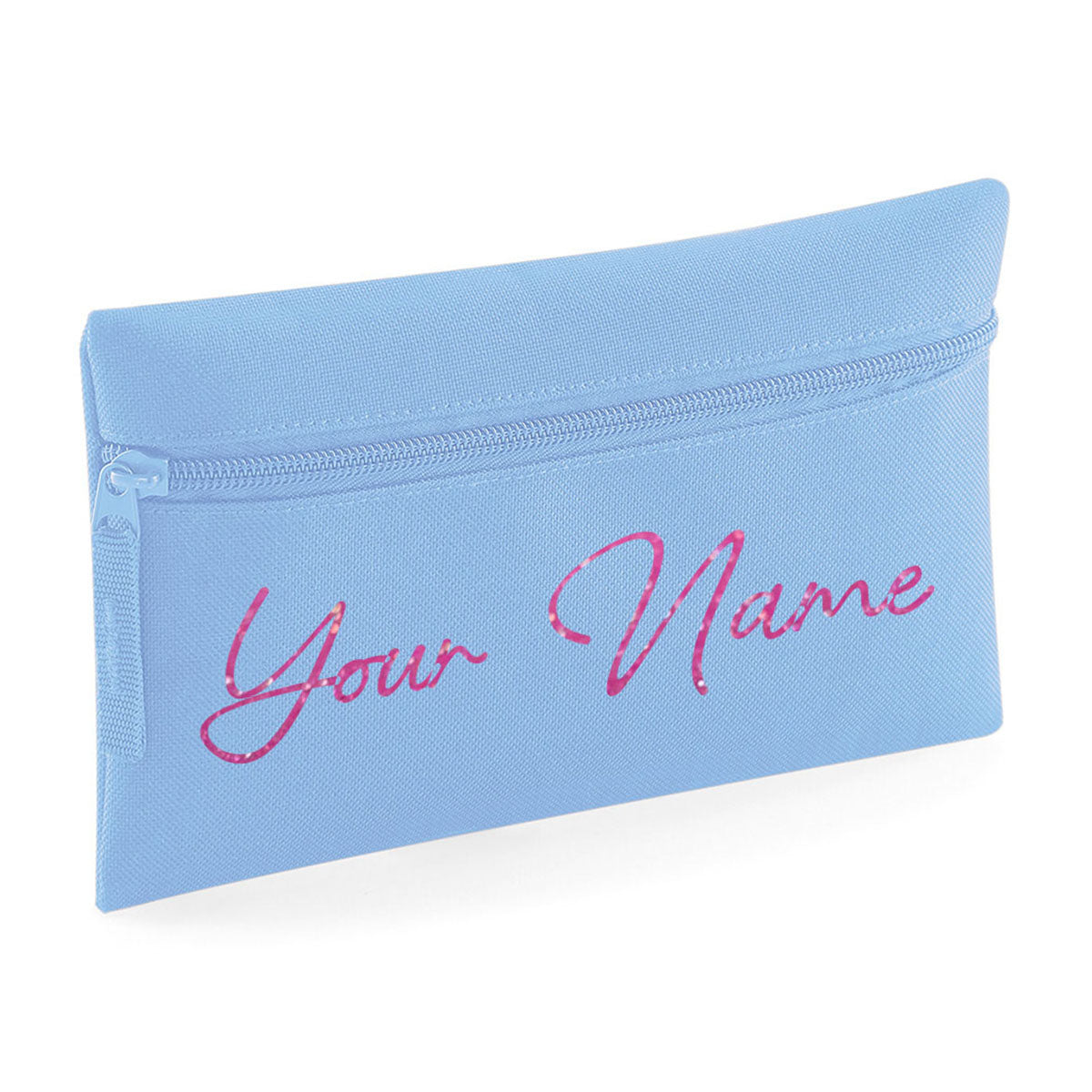 Personalised Pencil Case With Glitter Name School Equipment Pens Bag Case