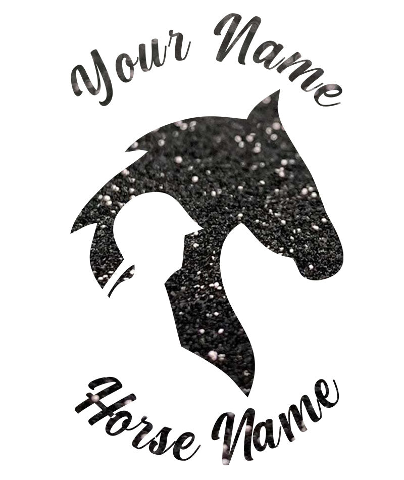 Equestrian Sticker With Your Name