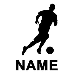 Football Player Stickers - Personalised With Your Name