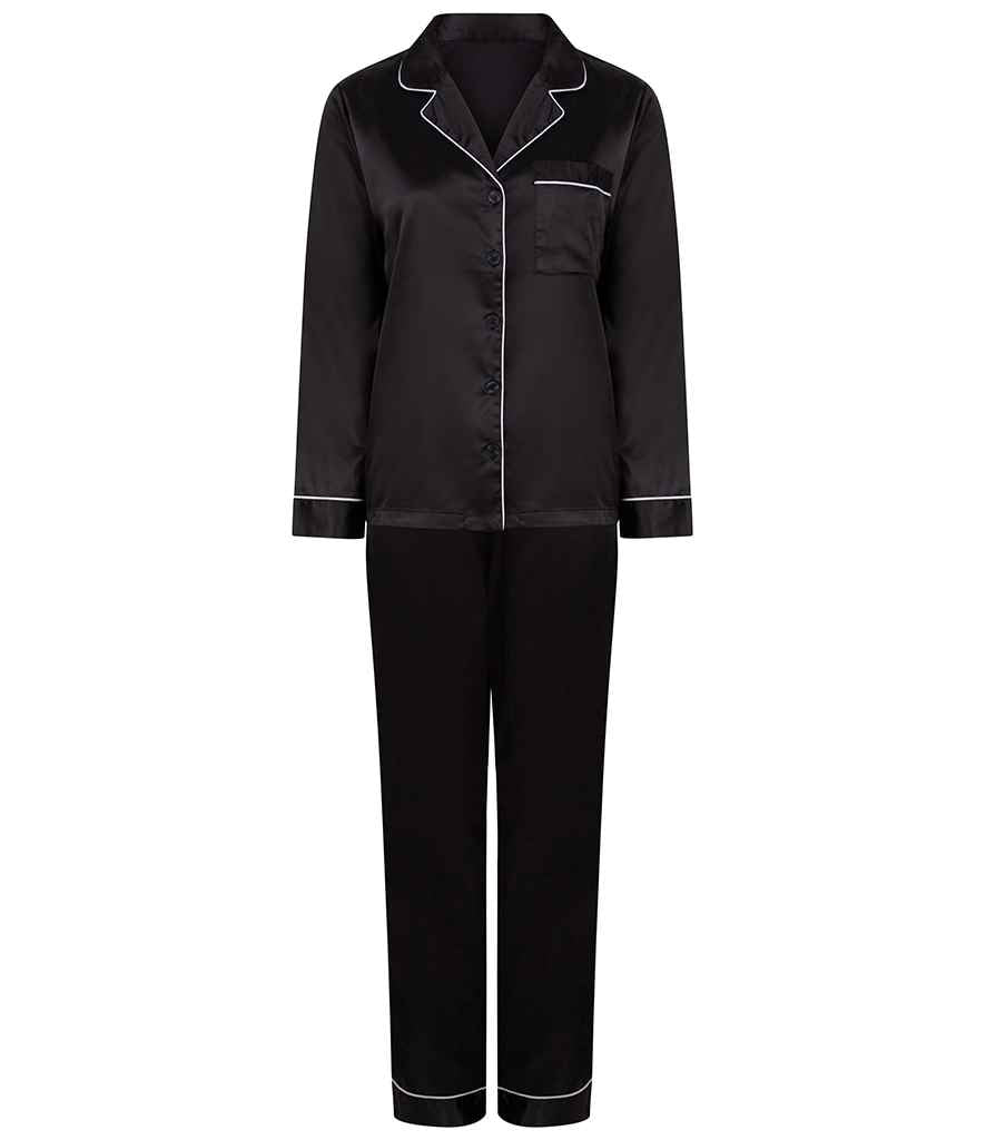 Towel City Ladies Satin Long PJs