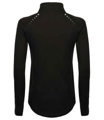 Tombo Ladies Long Sleeve Zip Neck Performance Top